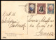 SAN MARINO - Valori Gemelli - 5 Cent Delfico (193) + 5 Cent + 10 Cent Vedute (141/142) Su Cartolina Per Genova Del 9 Set - Other & Unclassified