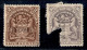 OLTREMARE - BRITISH SOUTH AFRICA - 1898 - Perforati Specimen - 2 Sterline (72) + 10 Sterline (74) - Senza Gomma - Difett - Altri & Non Classificati