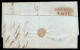 PREFILATELICHE - 1842 Lettera Da Civitavecchia 3 Giu. Con Bolli Pacchetto A Vapore Stati D'Italia E Posta Giornal In Ros - Andere & Zonder Classificatie