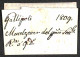 PREFILATELICHE - Lecce - Due Lettere Per Napoli Del 1809 (rosso) E 1813 - Tassate - Sonstige & Ohne Zuordnung