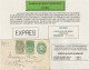 Entier Enveloppe N°3 + TP 56-59 FB Expédié En Exprès Obl. BXL (LUX) 13/9/1893 Griffe EXPRES > Namur C. D'arrivée - Enveloppes