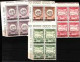 74136)  VATICANO LOTTO QUARTINE IN SERIE COMPLETE MNH** FOTO INDICATIVA - Neufs