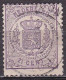 1869-1871 Wapenzegels 2 ½ Cent Paars Tanding 13¼ Grote Gaten NVPH 18 D - Gebruikt