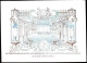 Belgique, "Carte Porcelaine" Porseleinkaart, Calendrier 1846 Pour La Société Philarmonique De Bruxelles, 158x114mm - Cartoline Porcellana