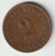 DEUTSCHES REICH 1876 C: 2 Pfennig, KM 2 - 2 Pfennig