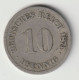 DEUTSCHES REICH 1874 A: 10 Pfennig, KM 4 - 10 Pfennig