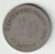 DEUTSCHES REICH 1876 D: 10 Pfennig, KM 4 - 10 Pfennig