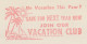 Meter Cut USA 1957 Vacation Club - Palm Tree - Sun - Autres & Non Classés