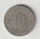 DEUTSCHES REICH 1888 D: 10 Pfennig, KM 4 - 10 Pfennig