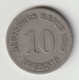 DEUTSCHES REICH 1889 A: 10 Pfennig, KM 4 - 10 Pfennig