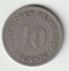 DEUTSCHES REICH 1889 A: 10 Pfennig, KM 4 - 10 Pfennig