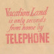 Meter Cover USA 1937 Telephone - Vacation Land - Telecom