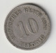 DEUTSCHES REICH 1898 A: 10 Pfennig, KM 12 - 10 Pfennig