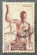 FRAEQ0221U2 - Local Motives - Fishermen Of Niger - 5 F Used Stamp - AEF - 1947 - Usados