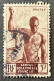 FRAEQ0221U4 - Local Motives - Fishermen Of Niger - 5 F Used Stamp - AEF - 1947 - Usati