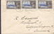 Gold Coast Slogan Flamme ACCRA 1935 Cover Brief Lettre To Denmark 3x 1d. George V. Coronation Jubilee Issue (2 Scans) - Gold Coast (...-1957)