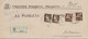 RACCOMANDATA 1944 RSI 2X10+2X50 TIMBRO BERGAMO DALMINE (YK895 - Poststempel