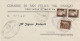 LETTERA 1944 RSI TIMBRO S.FELICE SUL PANARO MODENA 2X10+5  (YK858 - Poststempel