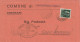 LETTERA DOPPIA SPEDIZIONE 1944 RSI C.25 SS+25 SS TIMBRO SASSOMARCONI BOLOGNA CASTELFRANCO EMLIA MODENA (YK849 - Marcophilia