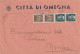 LETTERA 1944 RSI 2X15+2X10 REC AUT TIMBRO OMEGNA  (YK786 - Storia Postale