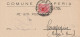 LETTERA 1944 RSI C.20 MON DIST TIMBRO IMPERIA CAMPEGINE REGGIO EMILIA (YK545 - Poststempel