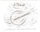 Belgique, "Carte Porcelaine" Porseleinkaart, Societe Royale De La Grande Harmonie, Lith Bruxelles, 115x93mm - Porcelaine