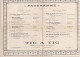 BOURGES PROGRAMME SOCIETE JACQUES COEUR SOIREE DE GALA ANNEE 1911 COMEDIE TIC TAC - Programmes
