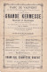 BOURGES PROGRAMME KERMESSE PARC DE VAUVERT ANNEE 1910 CONCOUR DE TIR FOIRE AUX PAINS D EPICES PUB VAUDOUX BRUNET - Programmes