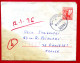 1976 - Yougoslavie - Lettre Entier Postal Tp Type COR N° 1442 - Verso Tp N°1102+1610 -lettre Tâchée Bas, Coupée à Gauche - Postal Stationery