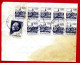 1976 - Yougoslavie - Lettre Entier Postal Tp Type COR N° 1442 - Verso Tp N°1102+1610 -lettre Tâchée Bas, Coupée à Gauche - Postwaardestukken