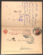 Finland 1891 Reply Paid Postcard 4/4k, Used Postal Stationary - Covers & Documents