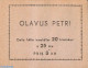 Sweden 1952 Olavus Petri Booklet, Mint NH, Religion - Religion - Stamp Booklets - Nuevos