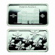 Germany Silver Ingot Bar Proof 2.5g Landmarks Porta Nigra Black Gate 03852 - Commémoratives