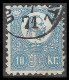HONGRIE - HUNGARY - UNGARN / 1871 10 Kr. Lithographed, . Michel 4 Used NICE CANCEL WELL CENTERED VERY FINE - Gebraucht