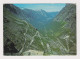 Norway NORGE Trollstigvegen Serpentine Mountain Road View Photo Postcard RPPC With Topic Stamp 1970s Sent Abroad (67681) - Lettres & Documents
