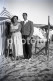 10 SLIDES SET 1960 COUPLE MAN WOMAN FEMME PLAGE BEACH 90mm ORIGINAL AMATEUR NEGATIVE NOT PHOTO NO FOTO - Autres & Non Classés