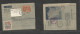 Bc - Br. Guiana. 1958 (9 Febr) TPO. River Str - USA, NYC (Feb 13) Registered 12c Orange Stat Air Lettersheet + Adtl At 2 - Autres & Non Classés