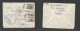 Greece. 1936 (1 Dec) Kavalla - Nigeria, Ibada. Multifkd Env At 8 Dracmas Rate, Tied Cds + Administrative Violet Cachet. - Other & Unclassified