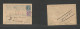 India. 1907 (5 March) Guntur - Germany, Leipzig. Registered QV 1a Blue Stat Card + 2a Lilac Adtl Tied Cds + R-cachet. Fi - Other & Unclassified