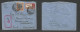 India. 1940 (17 Apr) Naval Office Mail. Bombay - England, Kent, Sherness. Air Multifkd Env, High Rate, Tied Cds + Red Sp - Andere & Zonder Classificatie