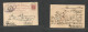 South Africa. 1896 (18 July) ZAR, Joburg - Russia, Kiev (Ukraine) (31 July, Gregorian) Via London. 1d Red Stat Card. - Sonstige & Ohne Zuordnung