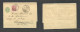 Switzerland - Stationery. 1908 (14 Jan) Bern - USA, Philadephia, PA. 5c Green Stat Complete Wrapper + 10c Red Adtl, Tied - Other & Unclassified