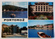 Ex-Yugoslavia-Vintage Panorama Postcard-Hrvatska-PORTOROŽ-Town In Croatia-1966-used With Stamp - Yougoslavie