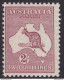 1929 AUSTRALIA - SG 110 2/ Maroon MLH/* - Autres & Non Classés