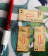 Lot De 4 Tickets RATP Autobus Blanc Flèche Rouge - Années 80-90 - Europa