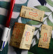 Lot De 4 Tickets RATP Autobus Blanc Flèche Rouge - Années 80-90 - Europa