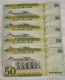 Saudi Arabia 50 Riyals 2024 (1445 Hijry) P-40 D UNC Three Notes From A Bundle New Name Saudi Central Bank - Saudi Arabia