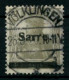 SAARGEBIET GERMANIA Nr 1II Zentrisch Gestempelt X6D3A96 - Usados