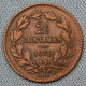 Luxembourg • 2 1/2 Centimes 1870 •  ► SANS Point  ► W/o Dot  • Luxemburg • Slightly Cleaned • [24-572] - Luxembourg