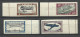 LETTLAND Latvia 1933 Air Mail Michel 228 - 231 B * Air Planes Flugzeuge Nice Margins! Bogenränder - Lettonie